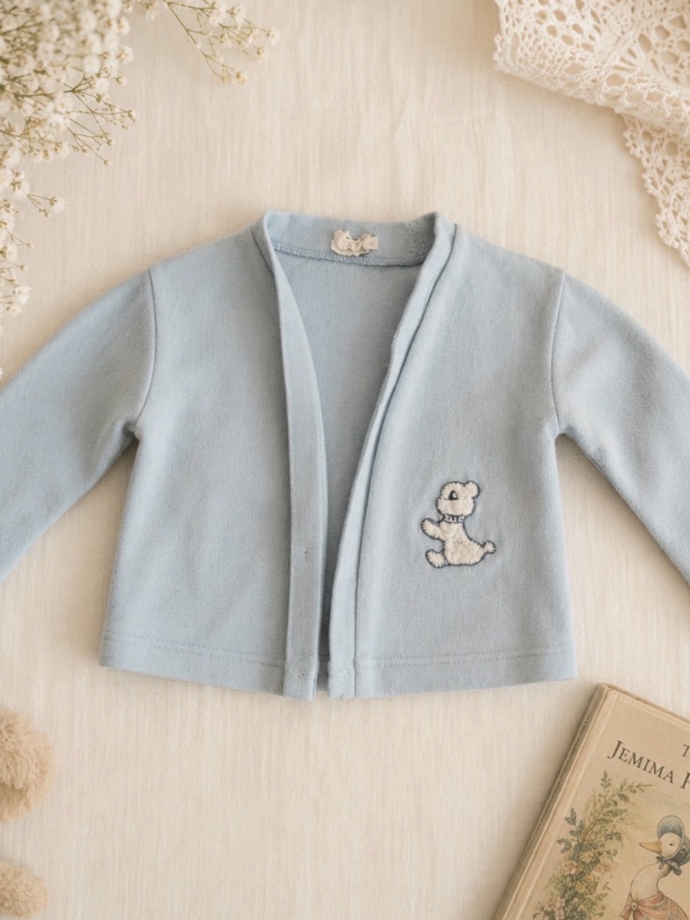 Vintage Blue Cardigan 12-18 Months